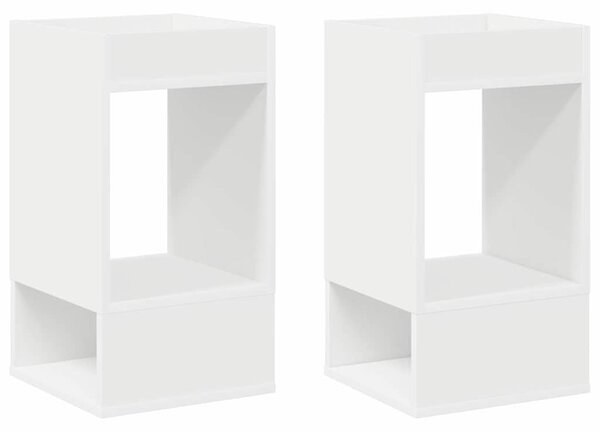 Végasztal 2 pcs Fehér 30 x 30 x 56 cm Faanyag