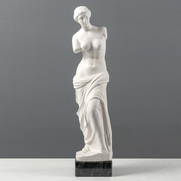 Venus de Milo Szobor - Fekete Márvány Talpazaton