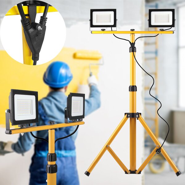 Toolight Rea, Halogén LED épületek állványon RSL005-2x50N, OSW-10204