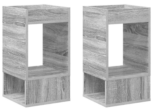 Végasztal 2 pcs Szürke Sonoma 30 x 30 x 56 cm Faanyag