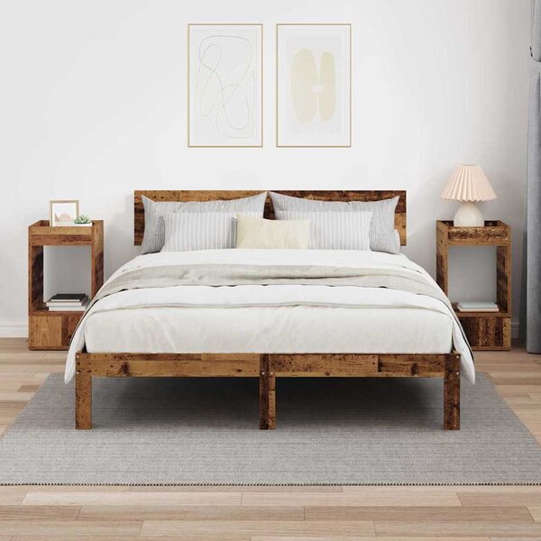 Végasztal 2 pcs Öreg fa 30 x 30 x 56 cm Faanyag