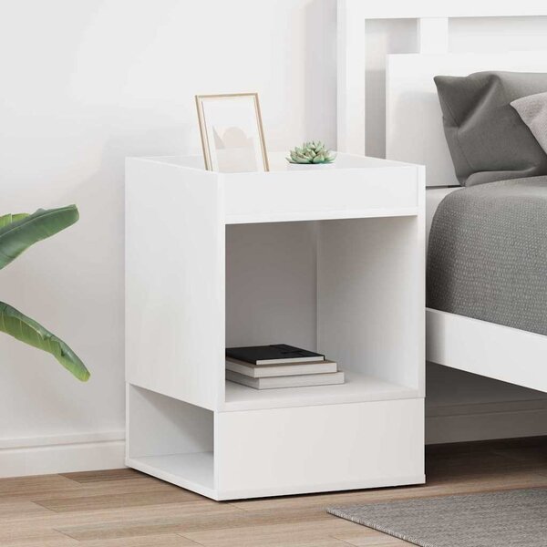Végasztal 2 pcs Fehér 40 x 40 x 56 cm Faanyag