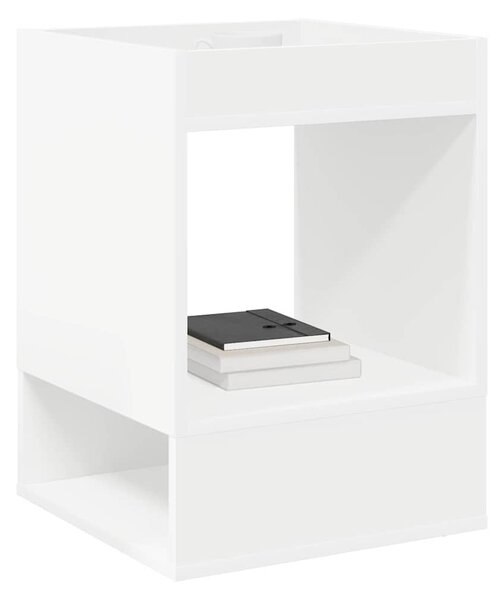 Végasztal 2 pcs Fehér 40 x 40 x 56 cm Faanyag
