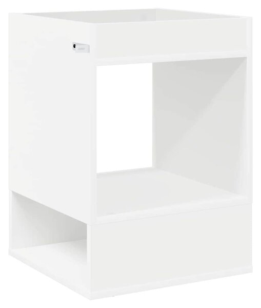 Végasztal 2 pcs Fehér 40 x 40 x 56 cm Faanyag