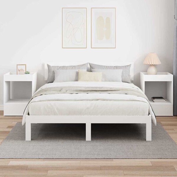Végasztal 2 pcs Fehér 40 x 40 x 56 cm Faanyag