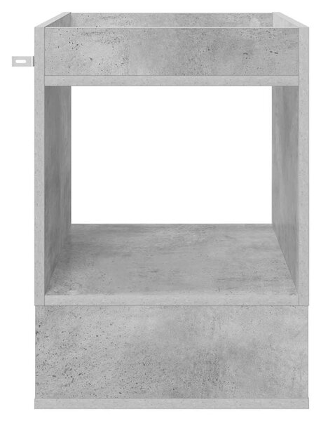 Végasztal 2 pcs Beton Szürke 40 x 40 x 56 cm Faanyag