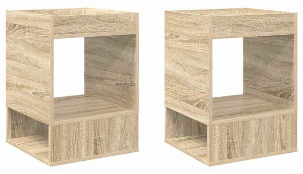 Végasztal 2 pcs Sonoma tölgy 40 x 40 x 56 cm Faanyag