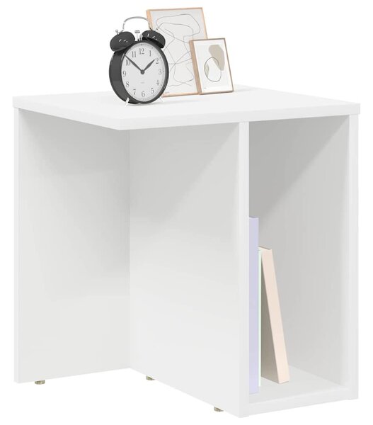 Végasztal 2 pcs Fehér 37 x 32 x 40 cm Faanyag