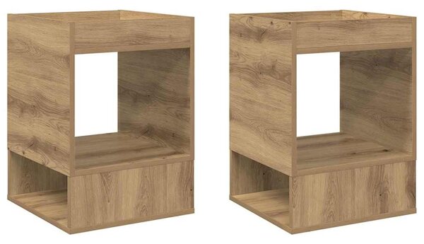 Végasztal 2 pcs Artisan tölgy 40 x 40 x 56 cm Faanyag