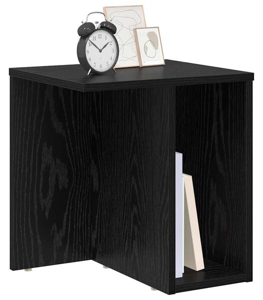 Végasztal 2 db Fekete tölgy 37 x 32 x 40 cm Szerelt Fa