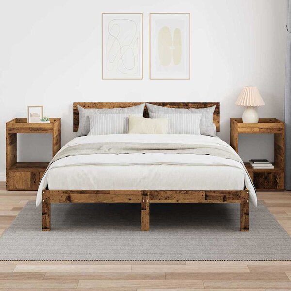 Végasztal 2 pcs Öreg fa 40 x 40 x 56 cm Faanyag