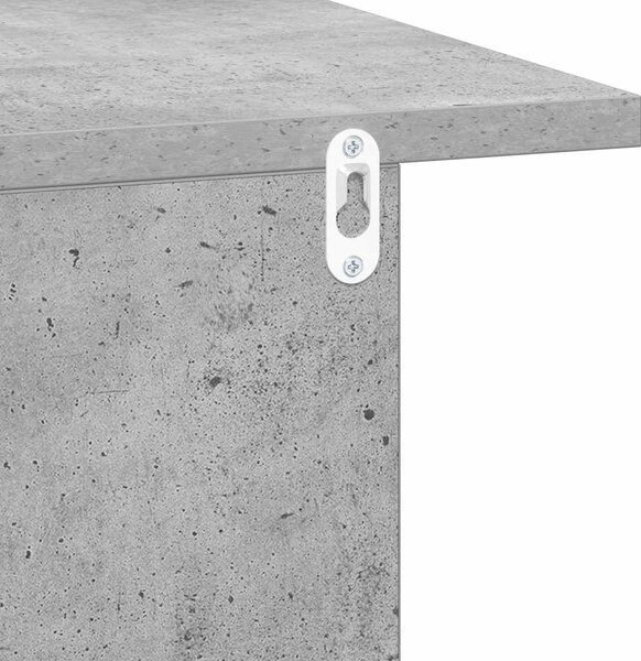 VidaXL Éjjeli asztal Beton Szürke 40 x 30 x 25 cm Faanyag