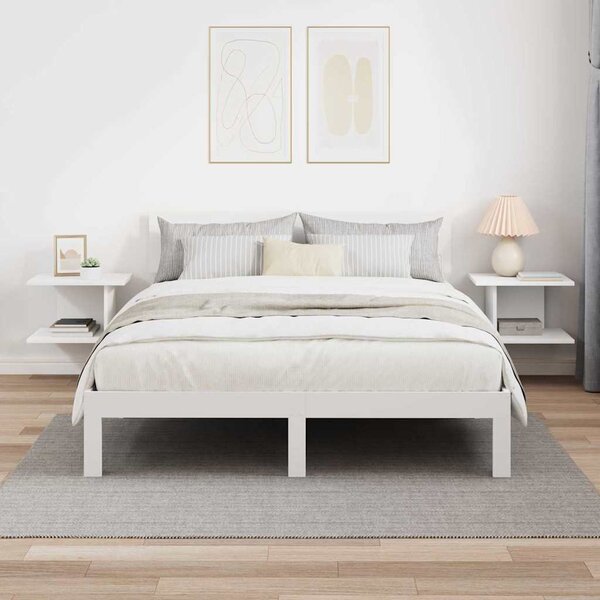 VidaXL Éjjeli asztal 2 pcs Fehér 40 x 30 x 25 cm Faanyag