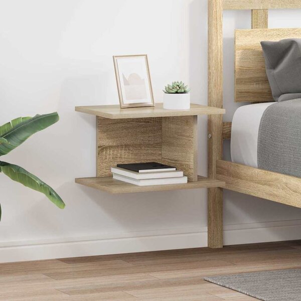 VidaXL Éjjeli asztal 2 pcs Sonoma tölgy 40 x 30 x 25 cm Faanyag