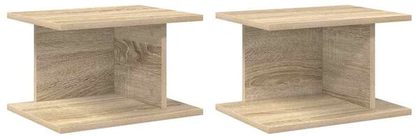 VidaXL Éjjeli asztal 2 pcs Sonoma tölgy 40 x 30 x 25 cm Faanyag