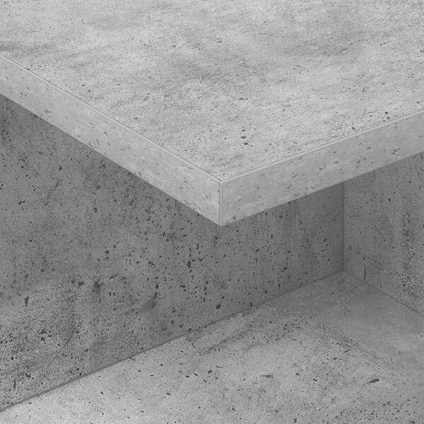 VidaXL Éjjeli asztal Beton Szürke 40 x 30 x 25 cm Faanyag