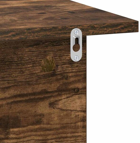 VidaXL Éjjeli asztal Füstölt tölgy 40 x 30 x 25 cm Faanyag