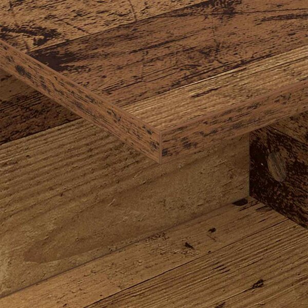 VidaXL Éjjeli asztal 2 pcs Öreg fa 40 x 30 x 25 cm Faanyag