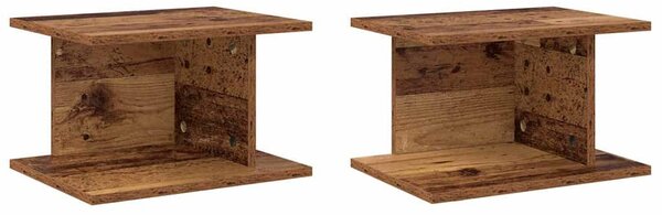 VidaXL Éjjeli asztal 2 pcs Öreg fa 40 x 30 x 25 cm Faanyag