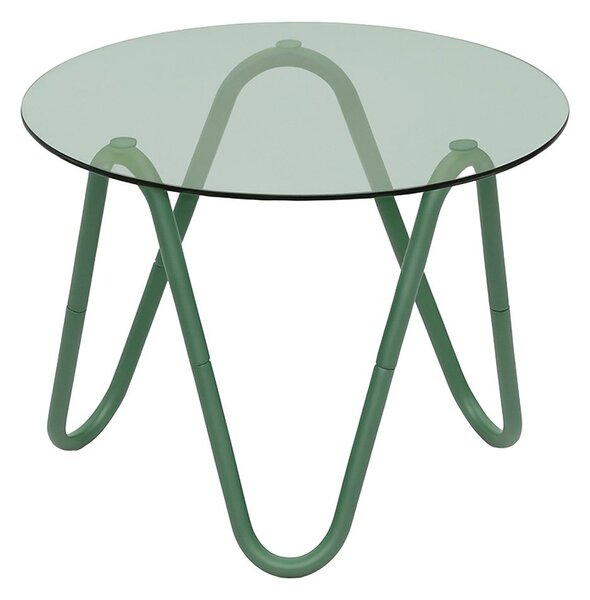Kerek tárolóasztal üveg asztallappal ø 50 cm Ventana Round – Leitmotiv