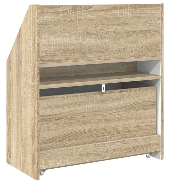 Gyerek Könyvespolc Sonoma tölgy 60 x 29,5 x 69 cm Faanyag
