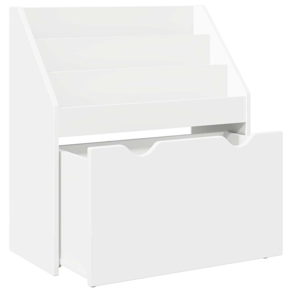 Gyerek Könyvespolc fiókkal Fehér 60 x 29,5 x 69 cm Faanyag