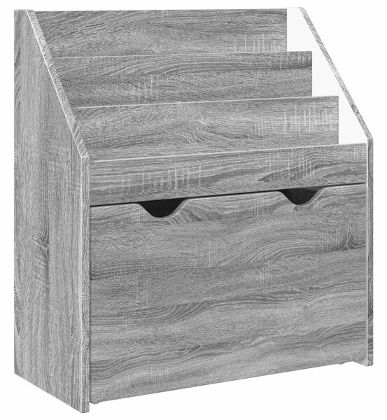 Gyerek Könyvespolc Szürke Sonoma 60 x 29,5 x 69 cm Faanyag