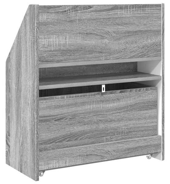 Gyerek Könyvespolc Szürke Sonoma 60 x 29,5 x 69 cm Faanyag