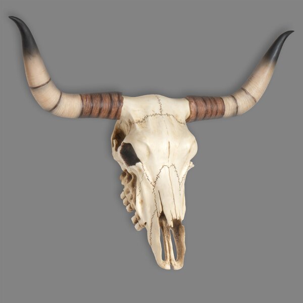 Bivaly (Longhorn) Koponya Fali Szobor – Western Fali Dekoráció