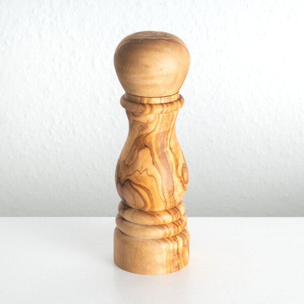 Kézműves olajfa borsőrlő – hagyományos (16 cm)