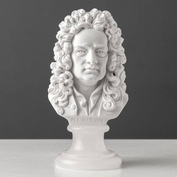 Isaac Newton mellszobor (a klasszikus fizika atyja)