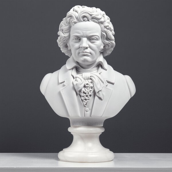 Beethoven mellszobor nagy márvány luxus dekoráció
