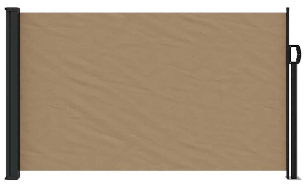 Tópszínű behúzható oldalsó napellenző 120 x 500 cm