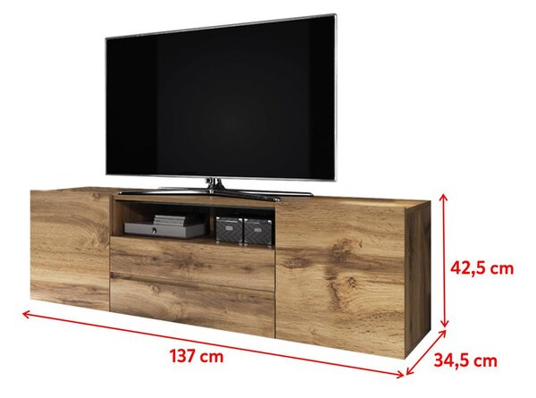 Tv szekrény/asztal Boss (fekete)