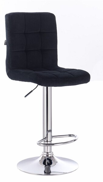 HR7009 Fekete modern velúr szék