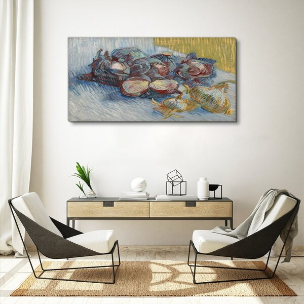 Vászonkép Káposzta és hagyma van gogh
