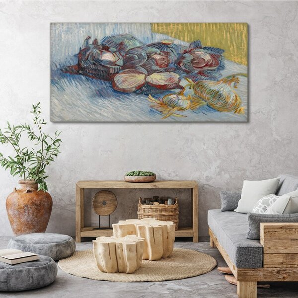 Vászonkép Káposzta és hagyma van gogh