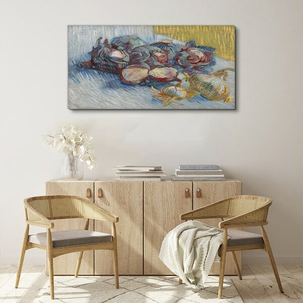 Vászonkép Káposzta és hagyma van gogh