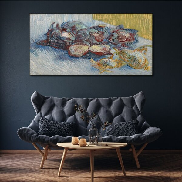Vászonkép Káposzta és hagyma van gogh