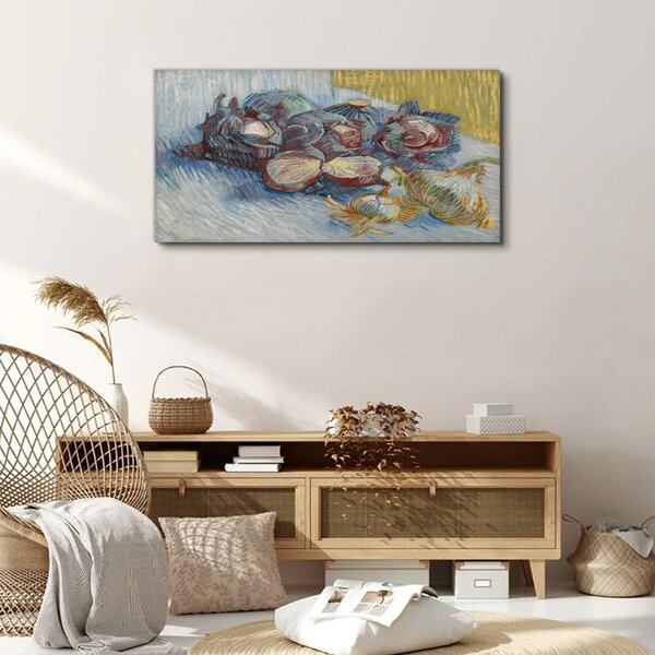 Vászonkép Káposzta és hagyma van gogh