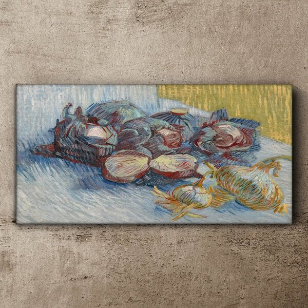 Vászonkép Káposzta és hagyma van gogh
