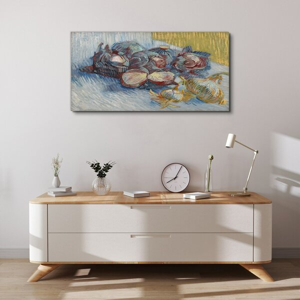 Vászonkép Káposzta és hagyma van gogh