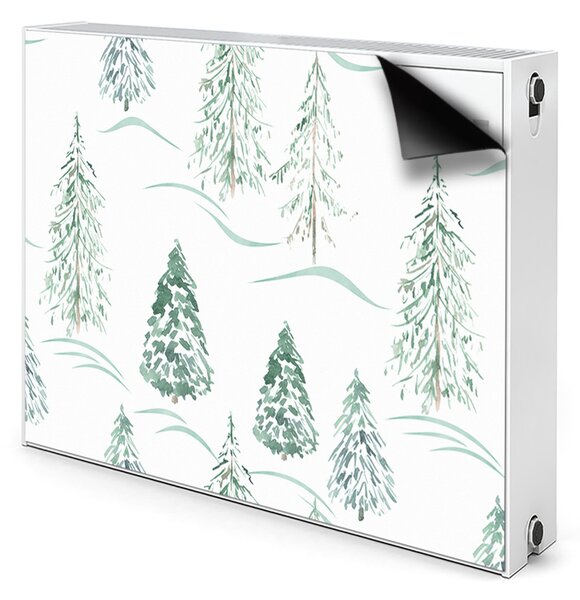 Mágneses radiátor takaró Téli karácsonyfa