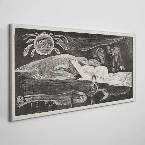 Vászonkép Ezek hosszú éjszakák után Gauguin