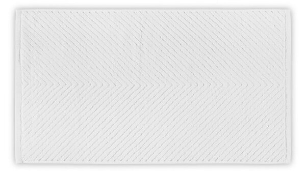 Fehér pamut fürdőlepedő 142x76 cm Chevron - Foutastic