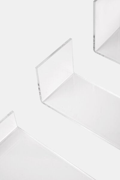 Sinsay - Átlátszó polc szett 3 pack - fehér