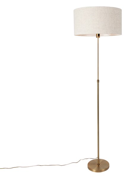 Állólámpa állítható bronz árnyalattal világosszürke 50 cm - Parte