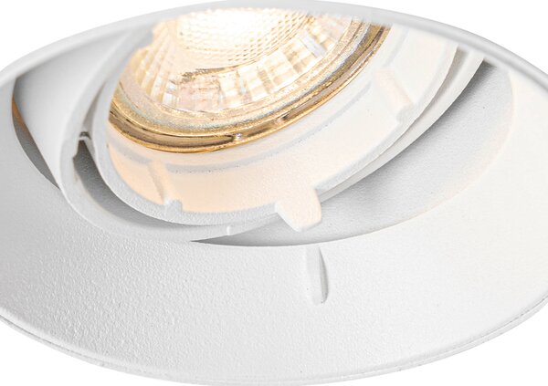 Okos süllyesztett spotlámpa fehér kerek keret nélküli, Wifi GU10 50mm-es - Oneon