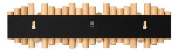Natúr színű borovi fenyő fali fogas 61 cm Picket – Umbra