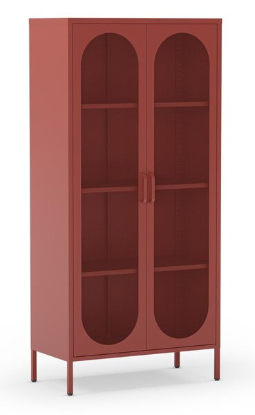 Téglavörös szekrény 80x170 cm Diora – Marckeric